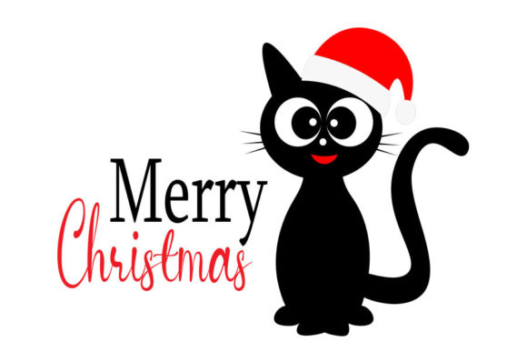 Christmas Cat Svg, Cute Cat Svg, Cat Svg