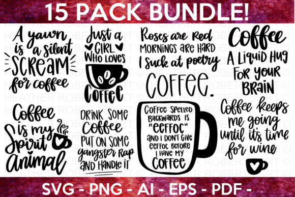 Coffee SVG Bundle 1: A Creative Graphics Asset for Crafts