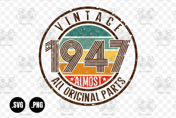 Vintage 1947 Almost All Original Parts Graphics for Crafts