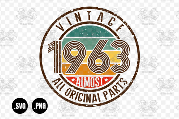 Vintage 1963 Almost All Original Parts Graphics for Crafts
