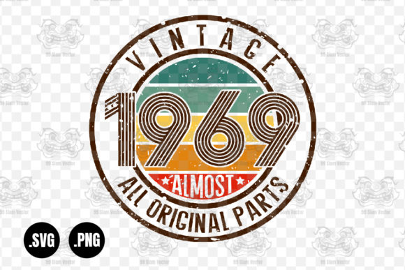 Vintage 1969 Almost All Original Parts Graphics for Crafts